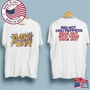 Retro Red Hot Chili Peppers World Tour T-Shirt Classic 2 Sided